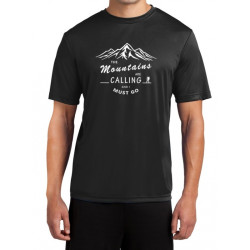 Koszulka termoaktywna "MOUNTAINS CALLING" meska czarna M