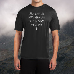 Koszulka termoaktywna "Na kawę się nie umawiam" MĘSKA