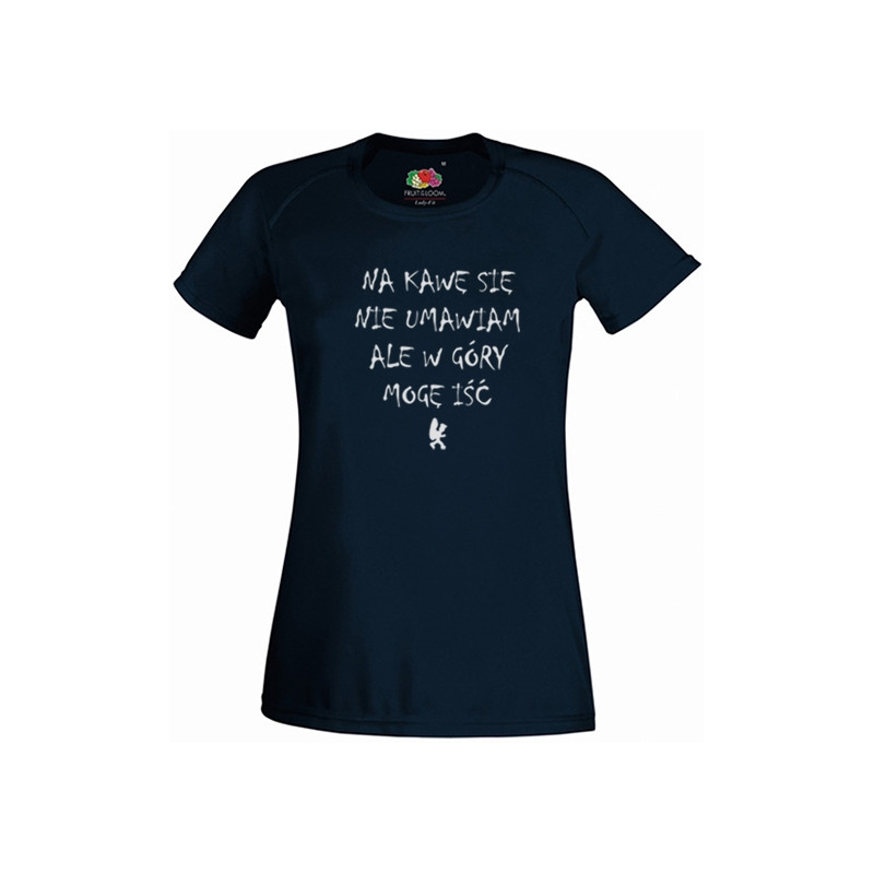 Koszulka termoaktywna "Na kawę się nie umawiam" DAMSKA